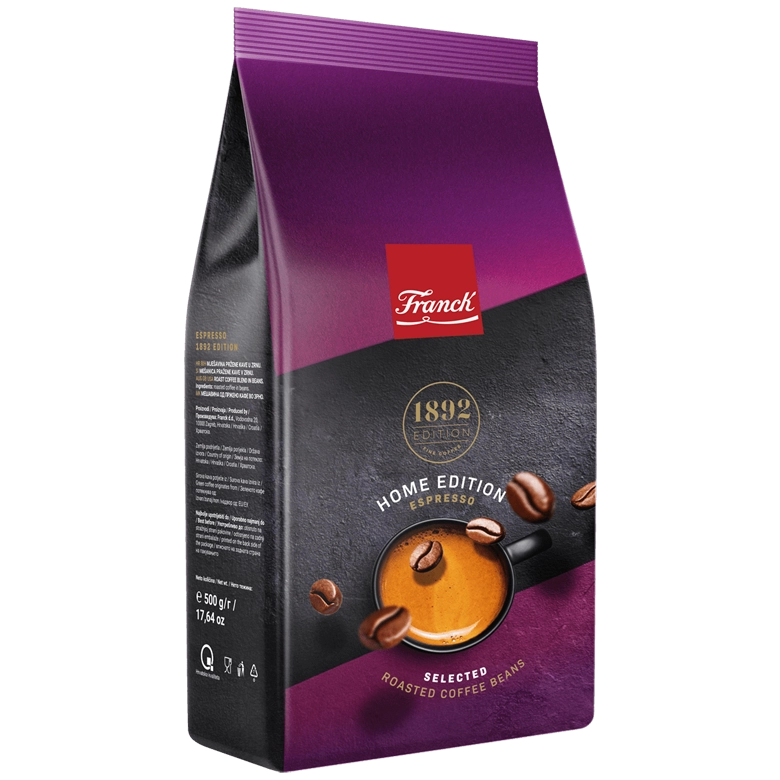 Franck Espresso 1892 home edition, zrnková káva 500g