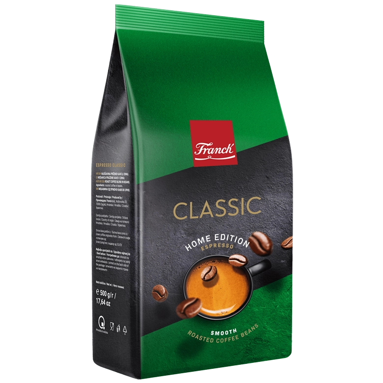 Franck Espresso Classic home edition, zrnková káva 500g Franck Espresso Classic home edition, zrnková káva 500g