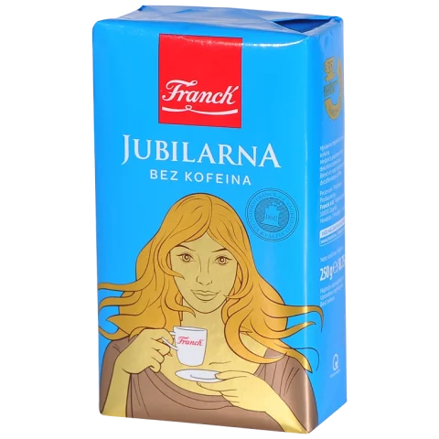 Franck JUBILARNA bez kofeínu, mletá káva 250g