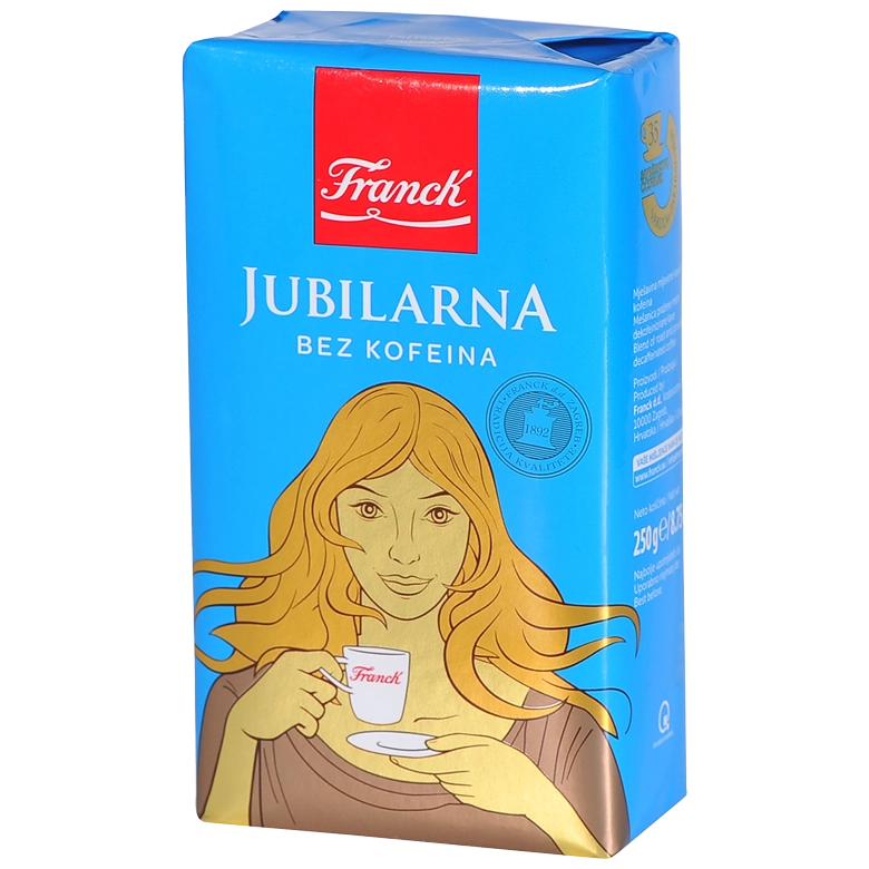 Franck JUBILARNA bez kofeínu, mletá káva 250g